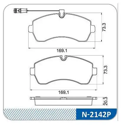PASTILHA FREIO DIANTEIRA SPRINTER 311 2012/ SISTEMA BREMBO