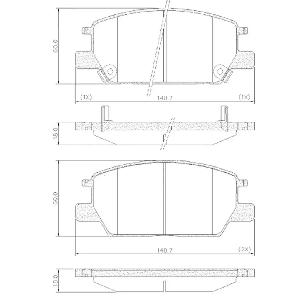 PASTILHA FREIO DIANTEIRA EQUINOX 2.0 2018 ACIMA CERAMICA