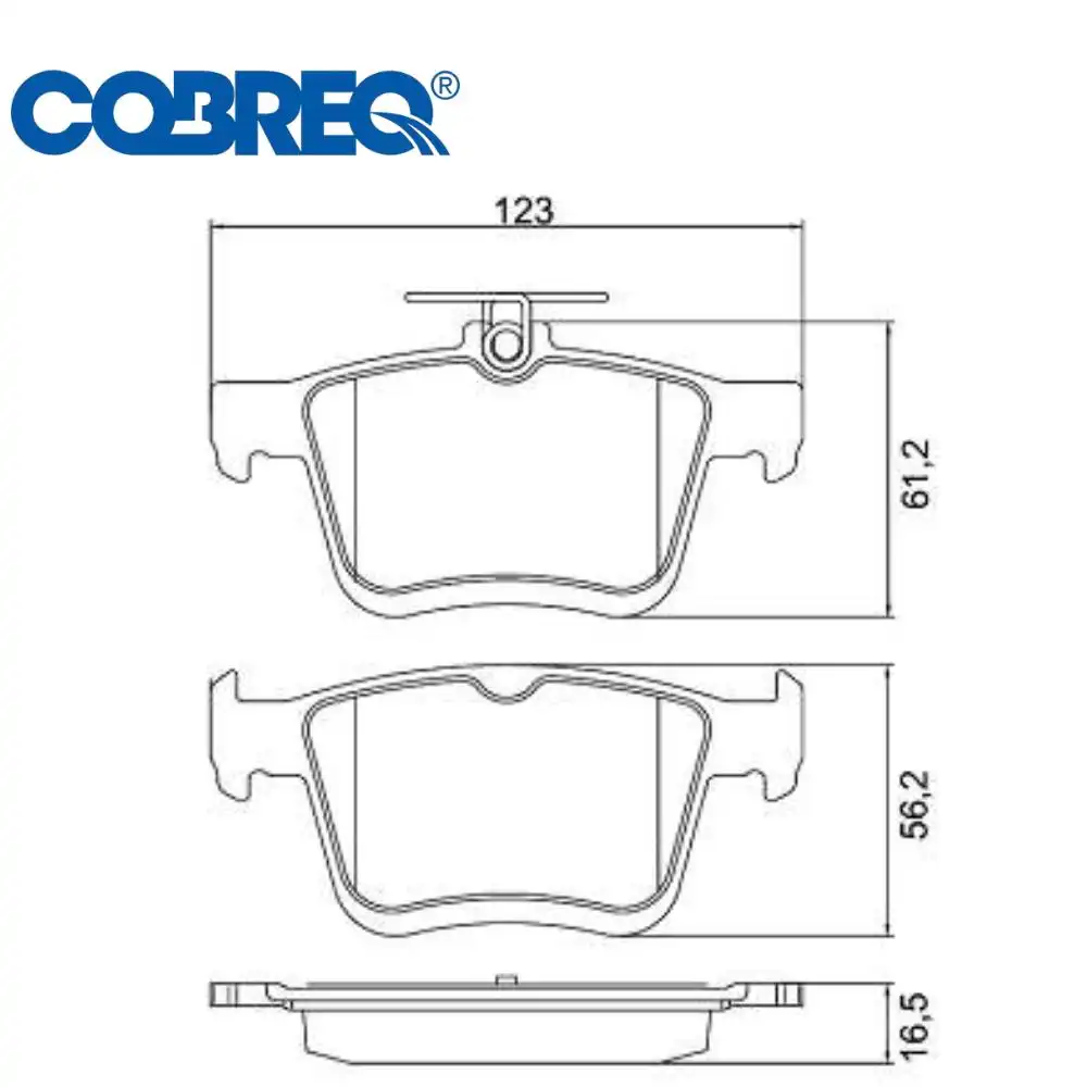 PASTILHA FREIO TRASEIRA GOLF 1.4 2.0 2014/