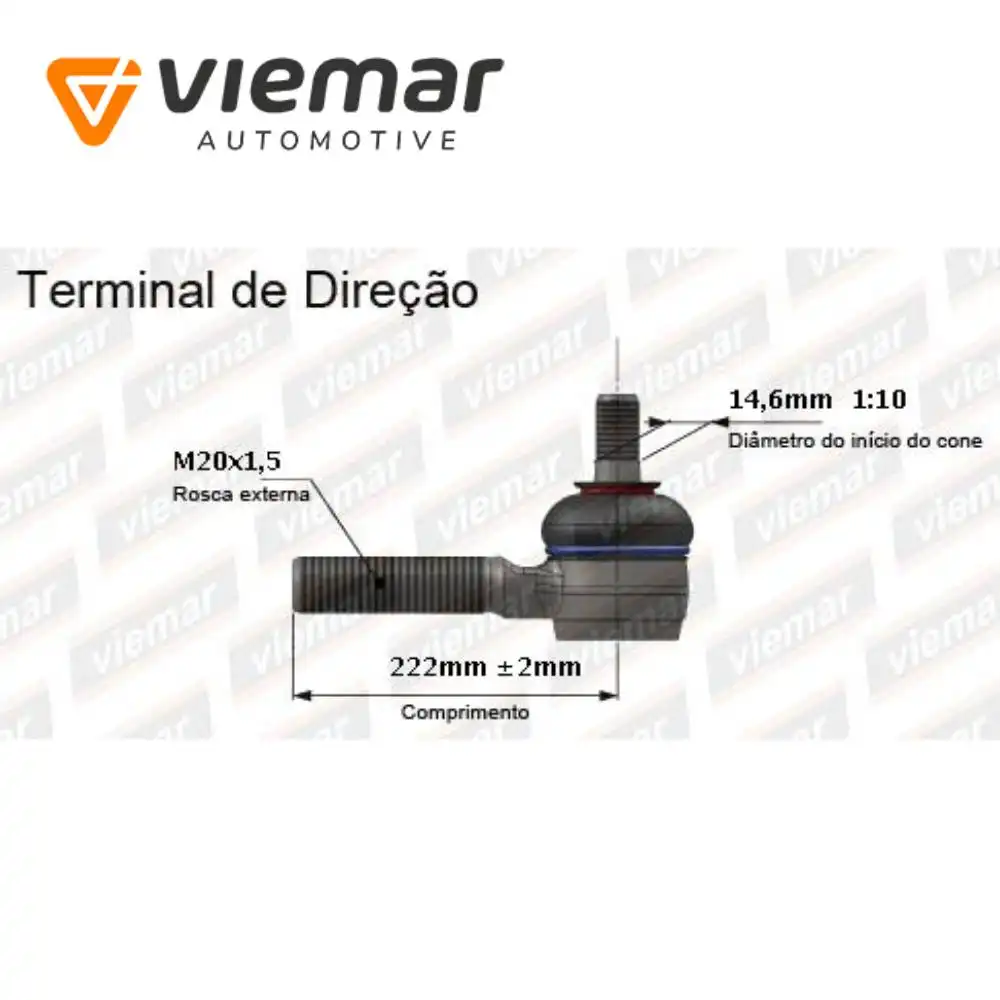 PONTEIRA DIRECAO TOYOTA HILUX SW4 95/ DIR