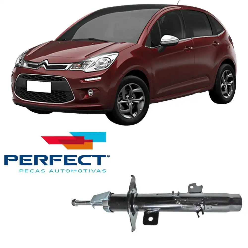 AMORTECEDOR DIANTEIRO CITROEN C3 2013 A 2021 DIR AUTOMATICO