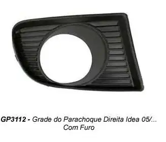 GRADE PARACHOQUE FIAT IDEA 05/ DIR C/ FURO