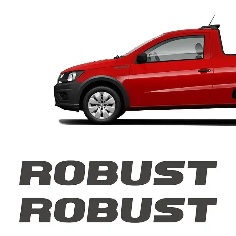 EMBLEMA ADESIVO PARALAMA SAVEIRO G VII ROBUST GRAFITE (JG 2P