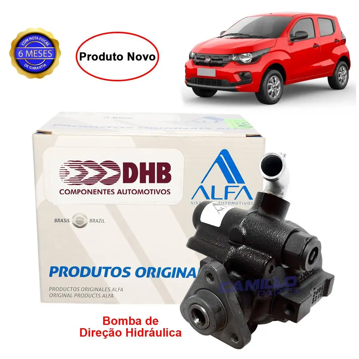 BOMBA DIRECAO HIDRAULICA FIAT MOBI 2017 A 2020