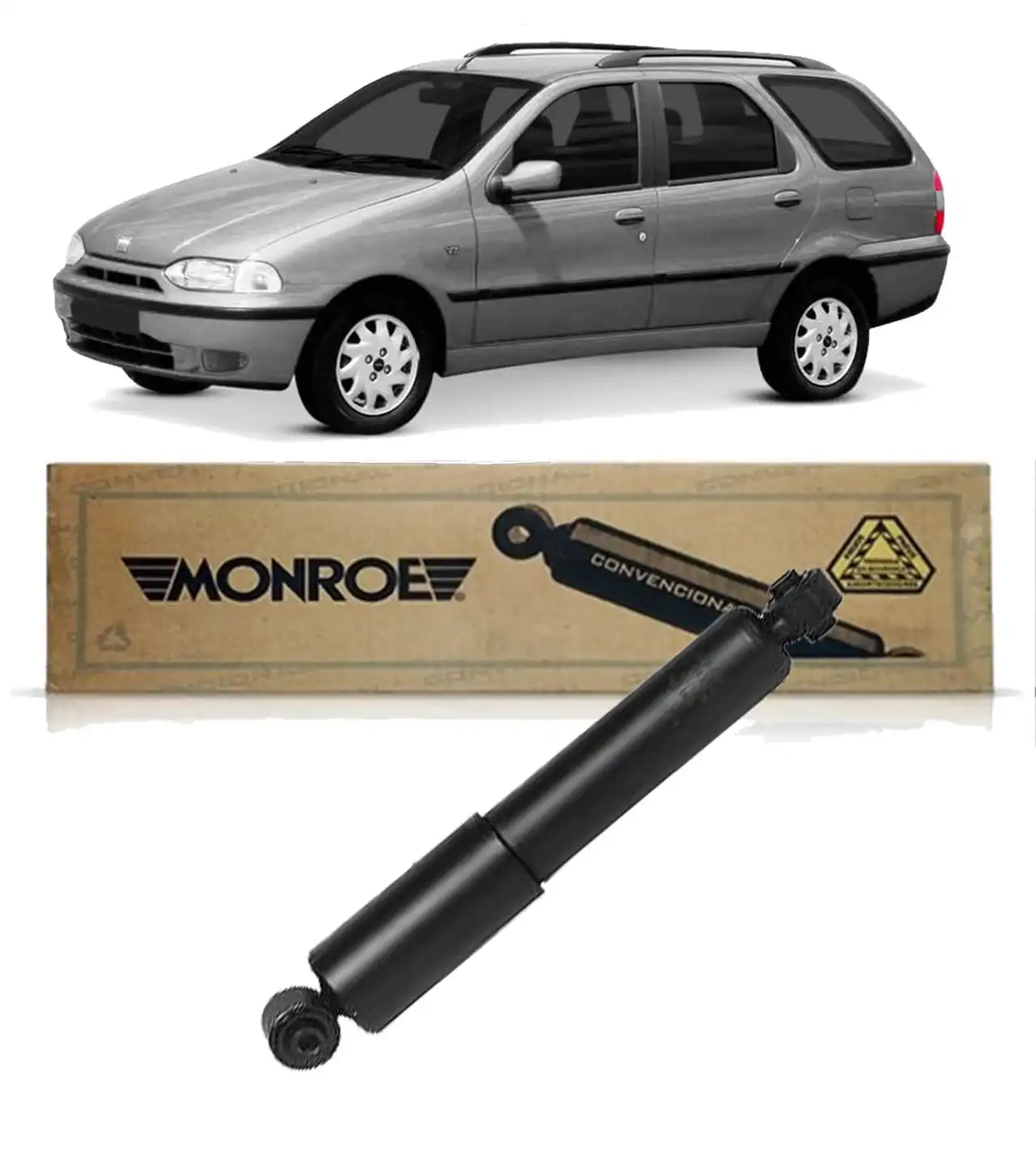 AMORTECEDOR TRASEIRO FIAT PALIO WEEKEND 1995/