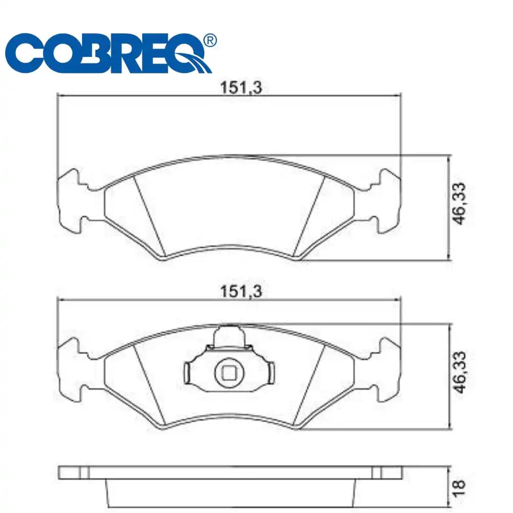 PASTILHA FREIO DIANTEIRA FIESTA 1.4 16V 1996/