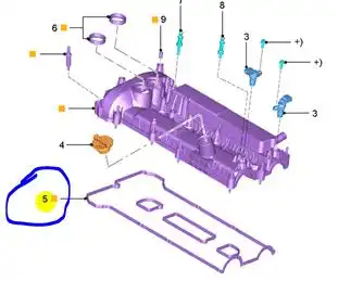 JUNTA TAMPA VALVULA FUSION 2.0 2013 A 2017 ECOBOOST