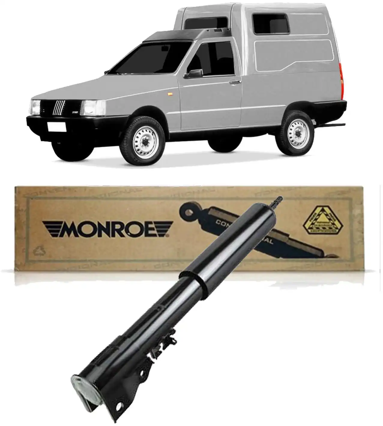 AMORTECEDOR TRASEIRO FIAT FIORINO 1991 A 1995