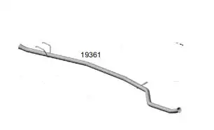 TUBO INTERM PEUGEOT 207 1.4 8V 1.6 16V 08/15 HATCH