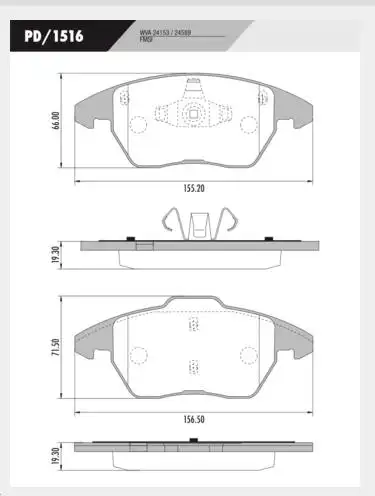 PASTILHA FREIO DIANTEIRA LAND ROVER EVOQUE 2011/
