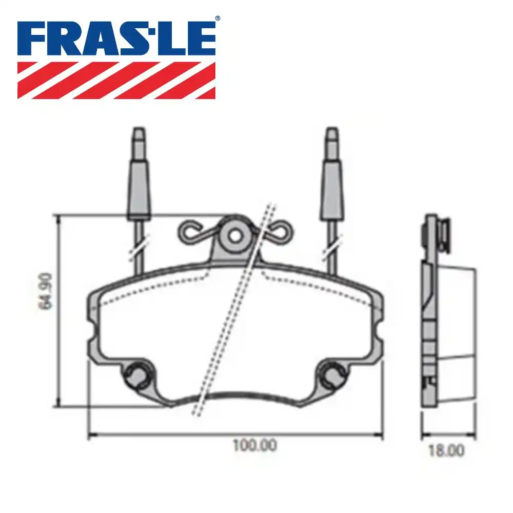 PASTILHA FREIO DIANTEIRA RENAULT CLIO 1999/ COM SENSOR SISTE