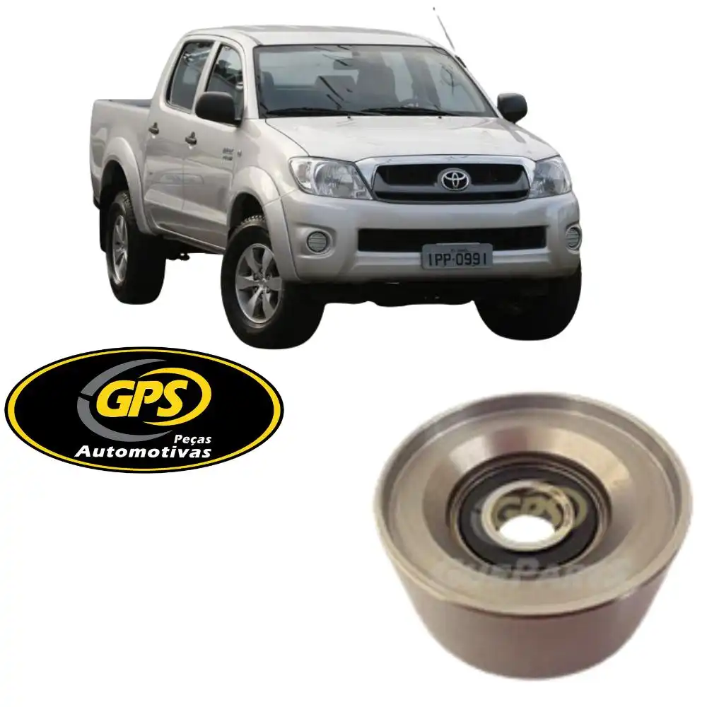 POLIA CORREIA ALTERNADOR HILUX 2.7 16V 2009 ACIMA