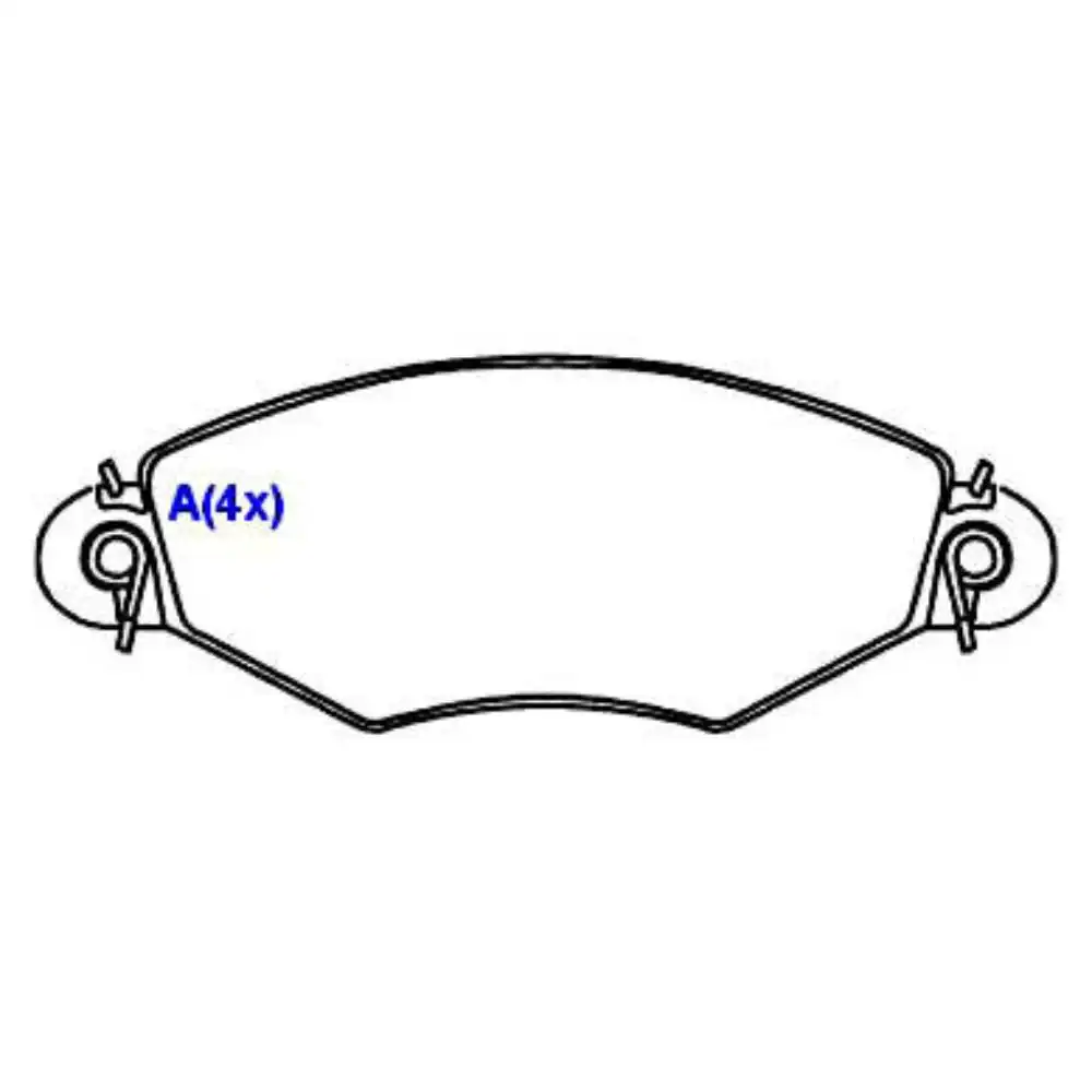 PASTILHA FREIO DIANTEIRA PEUGEOT 206 1.0 16V 2001/
