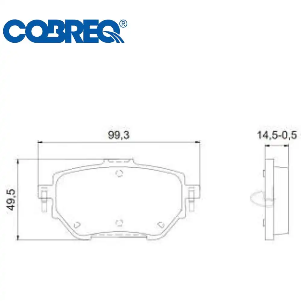PASTILHA FREIO TRASEIRA TOYOTA COROLLA 2.0 2019/ CERAMICA