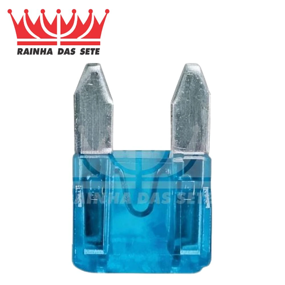 FUSIVEL MINI LAMINA AZUL 15 AMP UNIVERSAL COM 10