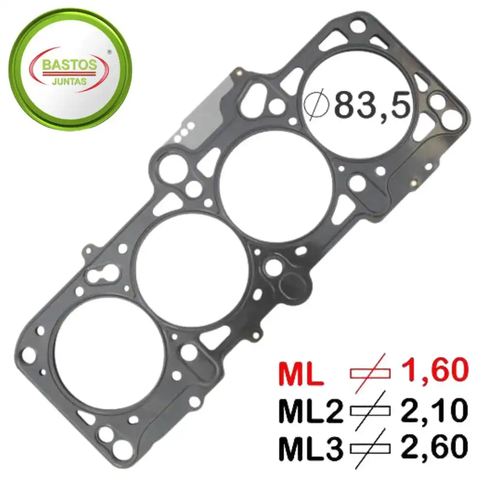 JUNTA CABECOTE GOLF 2.0 8V GASOLINA 1999 A 2008 METAL
