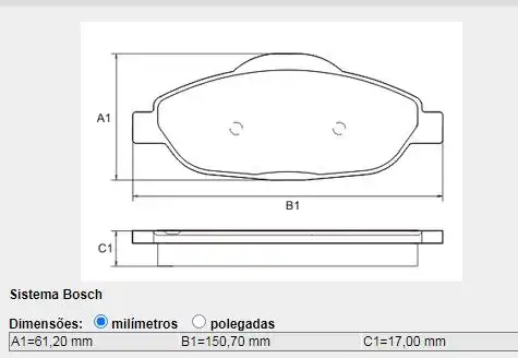 PASTILHA FREIO DIANTEIRA PEUGEOT 308 1.6 16V 2007/