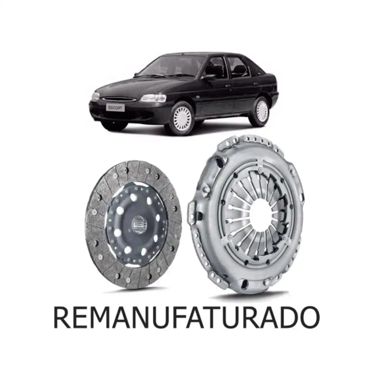 KIT EMBREAGEM ESCORT 1.8 16V ZETEC 1997 A 2003 S/ROLAM REMAN