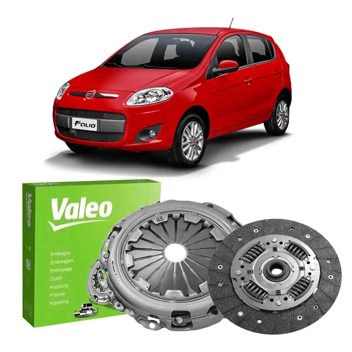 KIT EMBREAGEM FIAT PALIO 1.6 1.8 16V 2010/ E-TORQ S/ ATUADOR