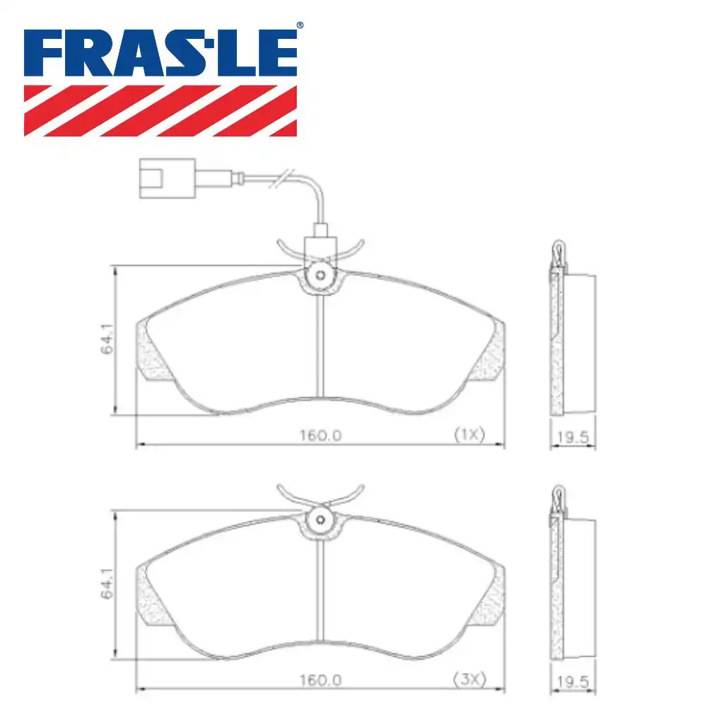 PASTILHA FREIO DIANTEIRA FIAT DUCATO 2.8 8V 1998 A 2009