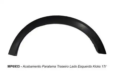ACABAMENTO PARALAMA TRAS KICKS 2017 ACIMA ESQUERDO