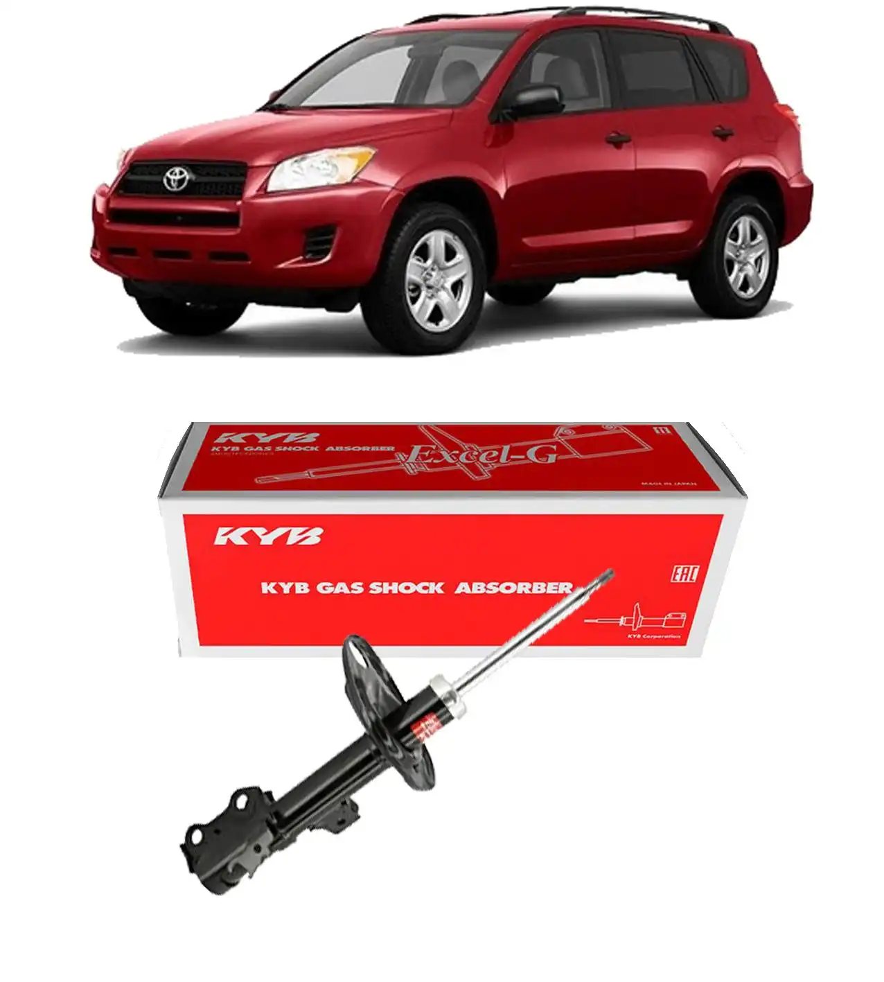AMORTECEDOR DIANTEIRO TOYOTA RAV4 2006 A 2012 ESQUERDO