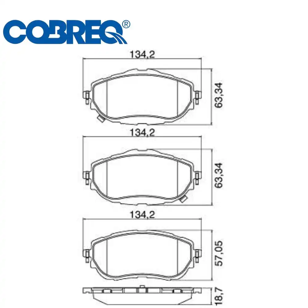PASTILHA FREIO DIANTEIRA TOYOTA COROLLA 1.8 2.0 2014 A 2019