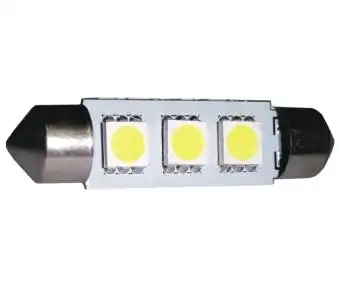 LAMPADA TORPEDO GRANDE (LED) REDONDA 3 LEDS 42MM