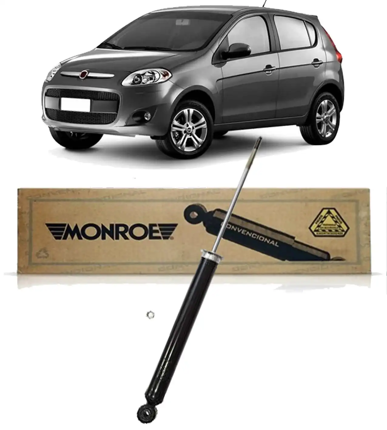 AMORTECEDOR TRASEIRO FIAT PALIO ATTRACTIVE 2011/ NOVO UNO