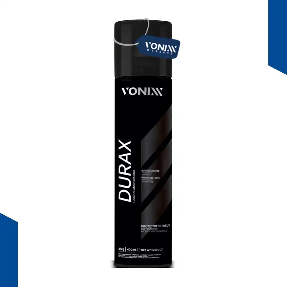 LIMPA PNEUS SPRAY (PRETINHO) DURAX 400ML