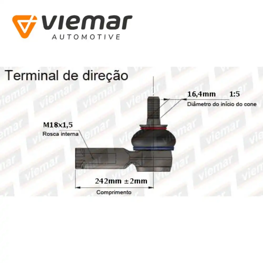 PONTEIRA DIRECAO RENAULT MASTER 2013 A 2022 DIR