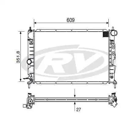 RADIADOR VECTRA GLS CD 97/ 2.0 2.2 C/AR