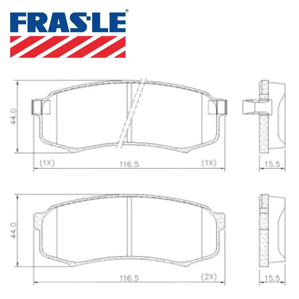 PASTILHA FREIO TRASEIRA MITSUBISHI PAJERO FULL 3.2 2008/ CER