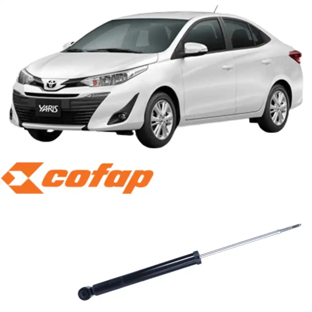 AMORTECEDOR TRASEIRO TOYOTA YARIS 2018 ACIMA