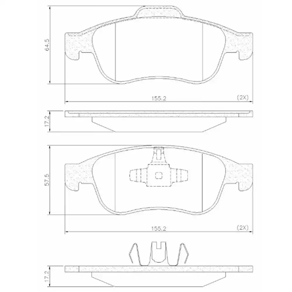 PASTILHA FREIO DIANTEIRA RENAULT DUSTER 2.0 16V 2012/ CERAMI