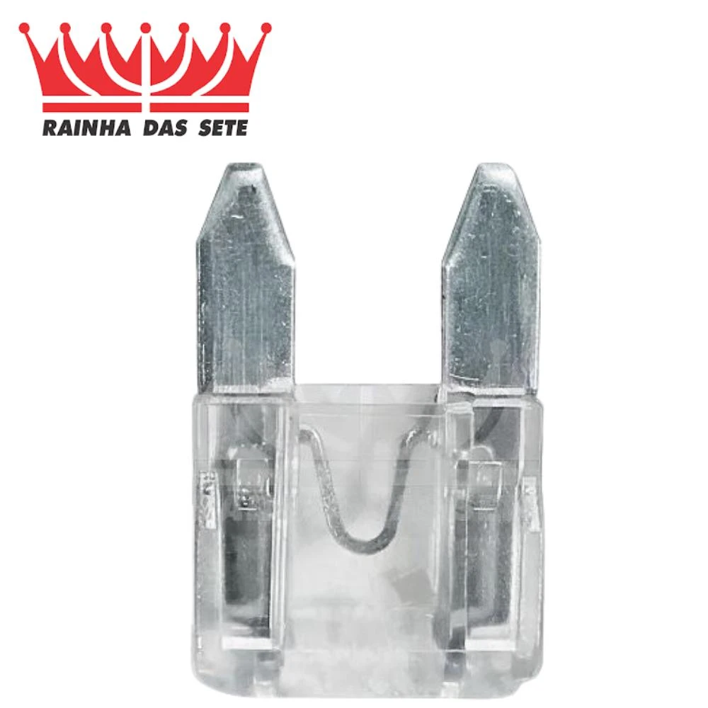 FUSIVEL MINI LAMINA TRANSPARENTE 25 AMP UNIVERSAL COM 10
