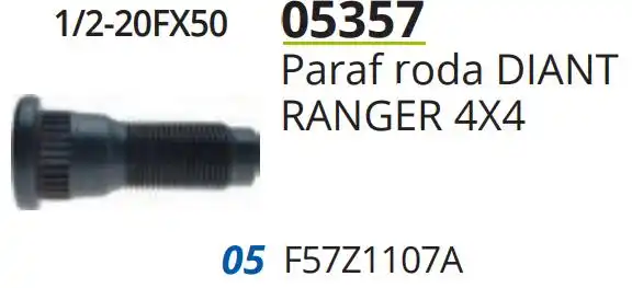 PARAFUSO RODA RANGER 4X4 DIANT