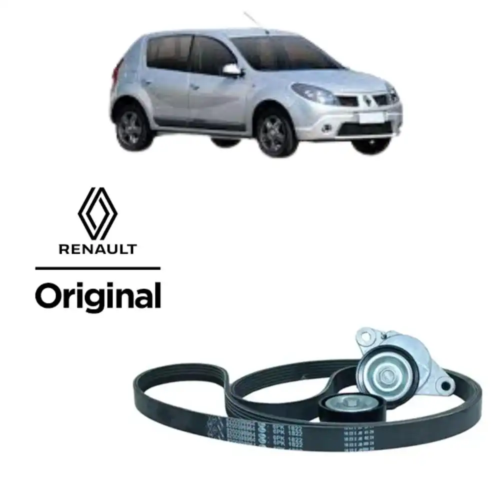 KIT CORREIA ALTERNADOR SANDERO 1.6 8V/16V 2007 A 2016