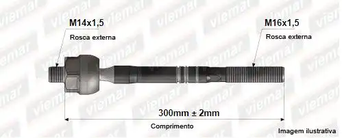 BARRA AXIAL FIAT TORO 16/ DIESEL ELETRICO