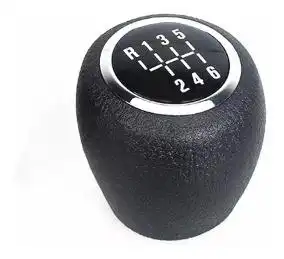 MANOPLA ALAVANCA CAMBIO CRUZE PRETO/CROMADA 6 MARCHAS