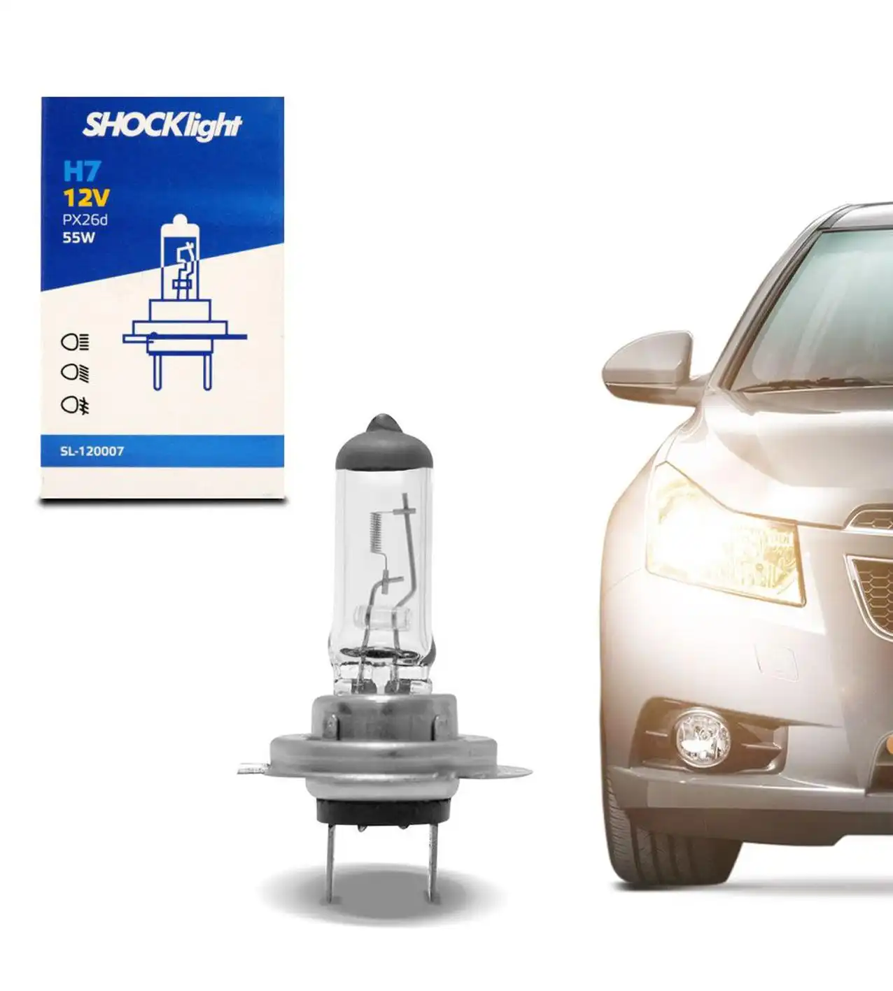 LAMPADA FAROL H-7 55W