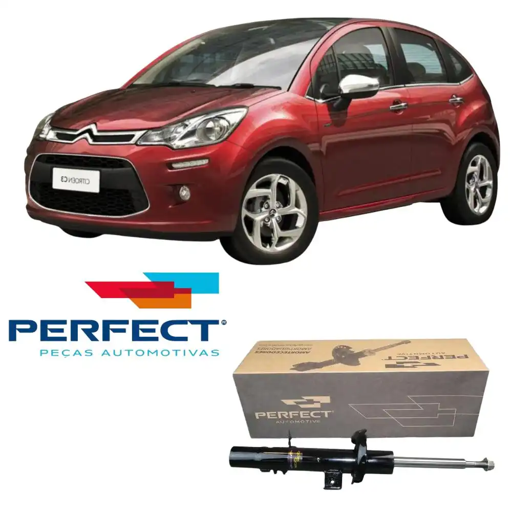 AMORTECEDOR DIANTEIRO CITROEN C3 2002 A 2012 ESQUERDO