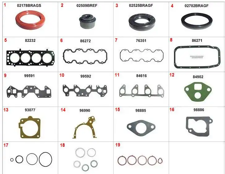 JUNTA MOTOR CORSA 1.0 8V EFI/MPFI C/ RETENTOR