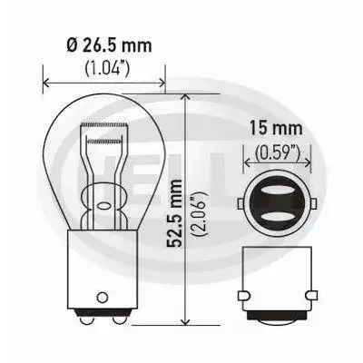 LAMPADA PISCA 2 POLOS (PINO ENCONTRADO)