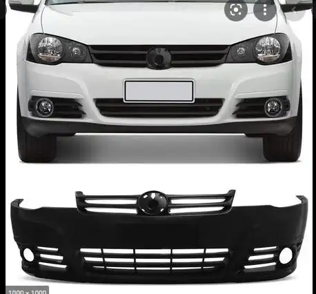 PARACHOQUE DIANTEIRO GOLF 2007 A 2014 PRETO LISO COM FURO