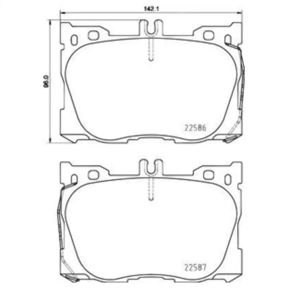 PASTILHA FREIO DIANTEIRA MERCEDES GLC250 2018