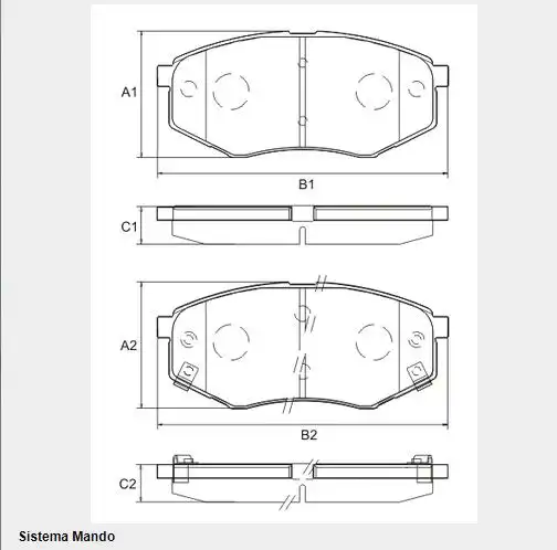 PASTILHA FREIO DIANTEIRA HYUNDAI TUCSON 2.0 16V 2011/