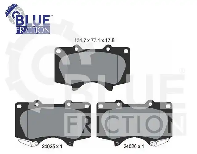 PASTILHA FREIO DIANTEIRA TOYOTA HILUX 2.7 3.0 2009/ CERAMICA