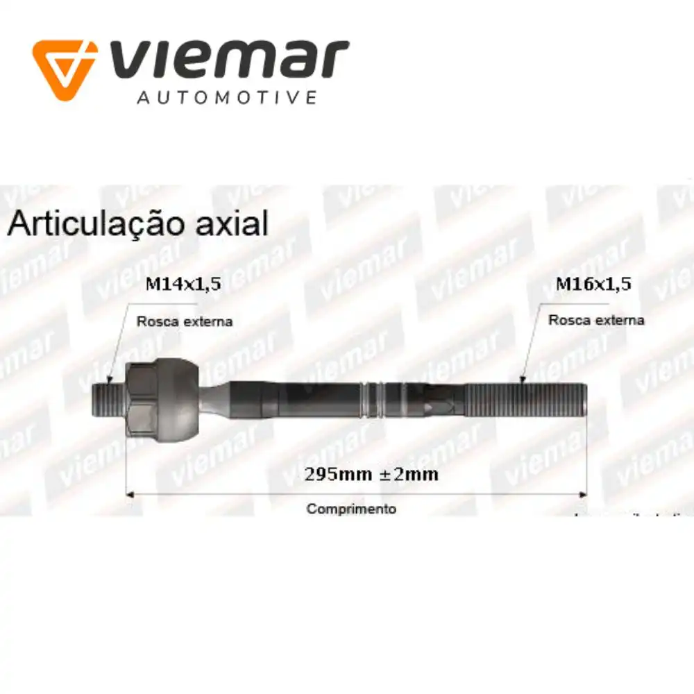 BARRA AXIAL TOYOTA HILUX SW4 16/ PICKUP 16/ C/COIFA