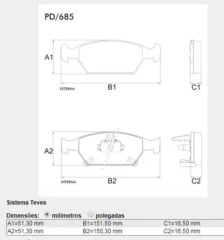 PASTILHA FREIO DIANTEIRA CITY 1.5 16V 2009 ACIMA